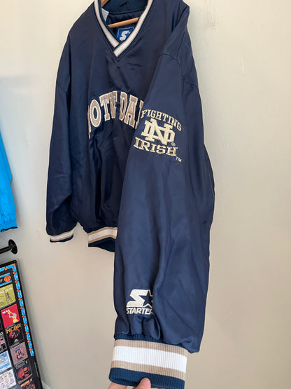 1990s Starter Notre Dame University Spell Out Windbreaker (XL)
