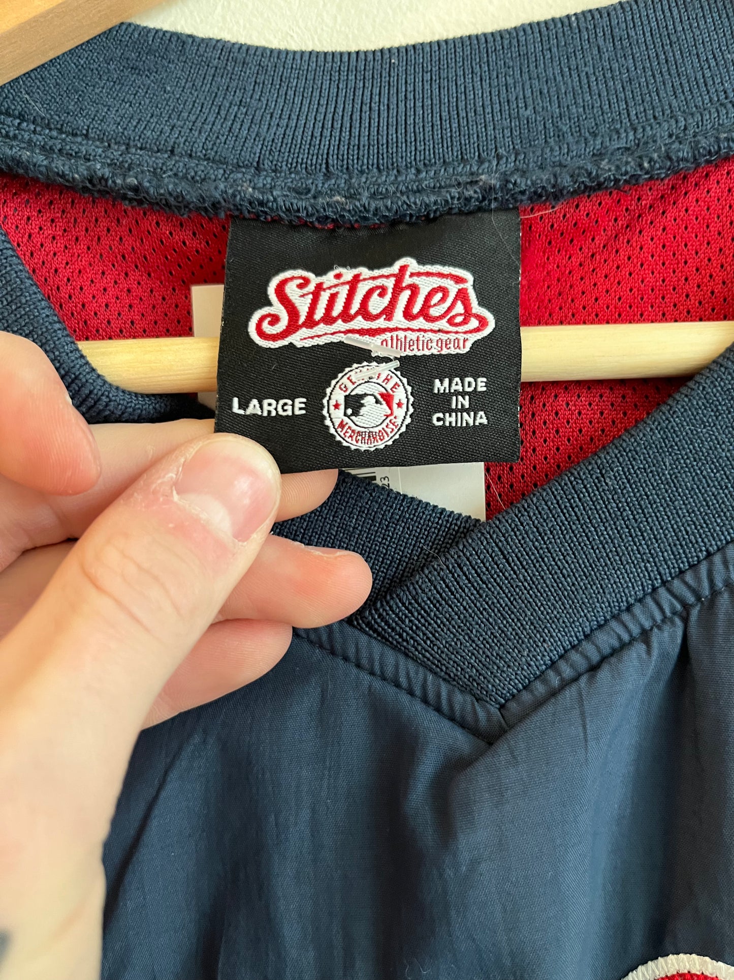 00s Boston Red Sox Stitches Embroidered Windbreaker (L)