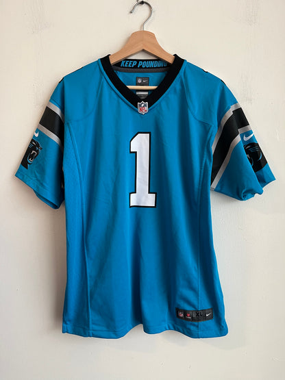 2016 Carolina Panthers Deadstock Cam Newton Blue Jersey (Youth XL)