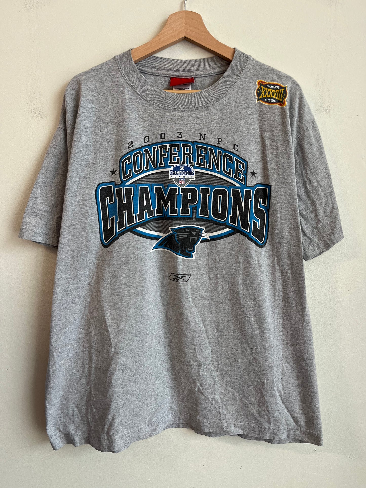 2003 Carolina Panthers Conference Champions Tee (L)
