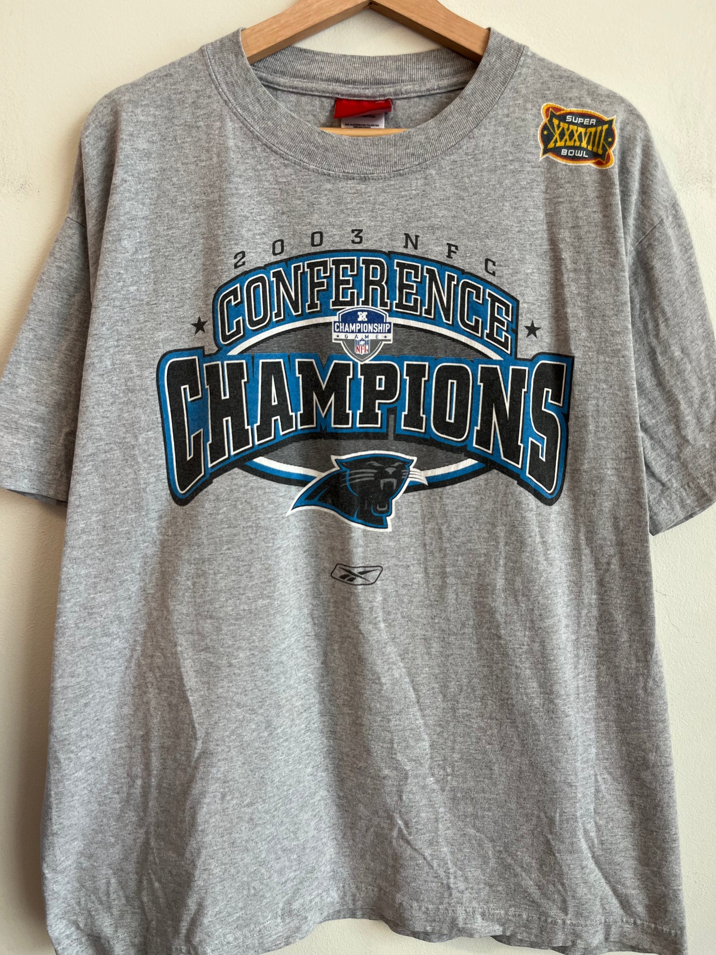 2003 Carolina Panthers Conference Champions Tee (L)