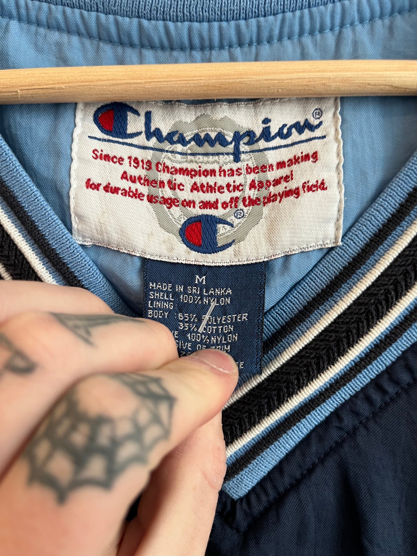 90s UNC Carolina Champion Windbreaker (M)