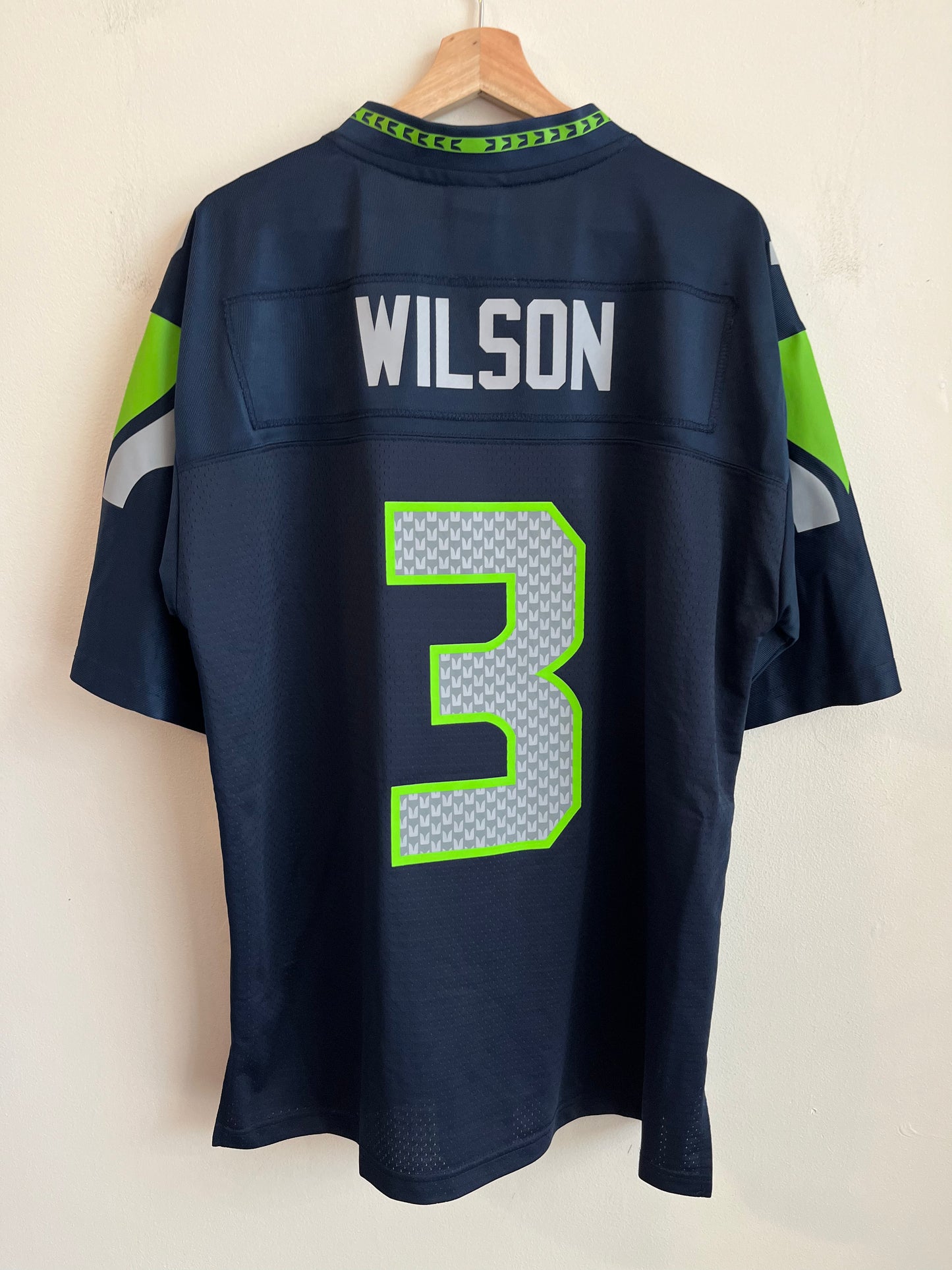 00s Seattle Seahawks Russell Wilson NFL Pro Line Home Jersey (L)