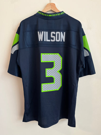 00s Seattle Seahawks Russell Wilson NFL Pro Line Home Jersey (L)