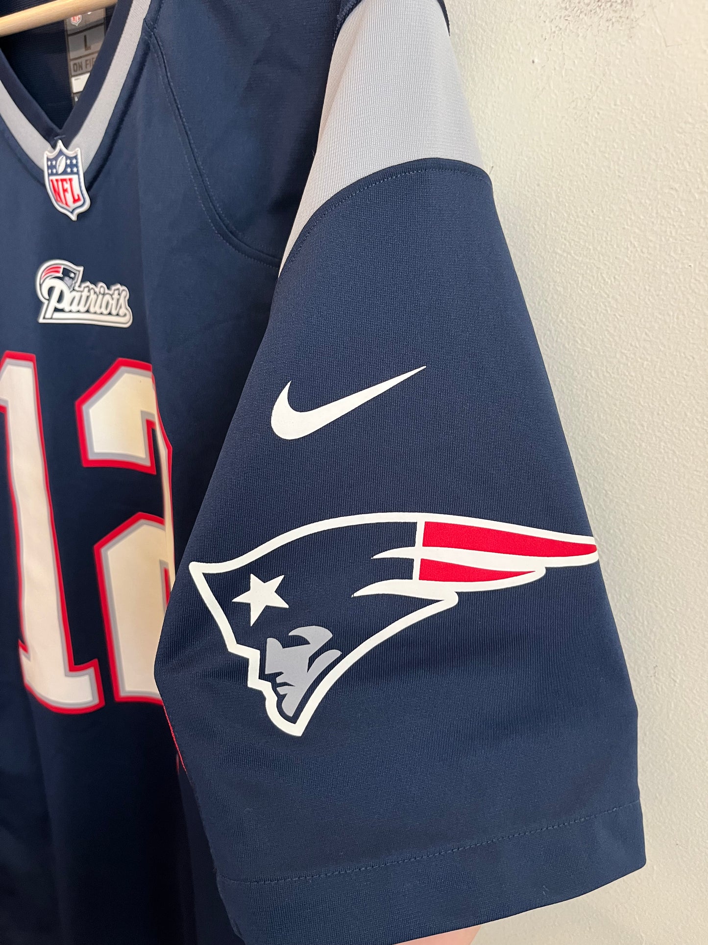 2000s New England Patriots Tom Brady Nike Home Jersey (L)