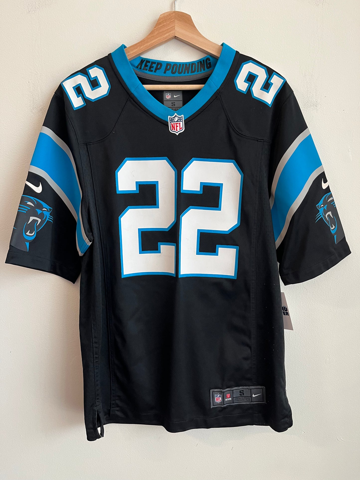 2010s Carolina Panthers Christian McCaffery Nike Home Jersey (S)