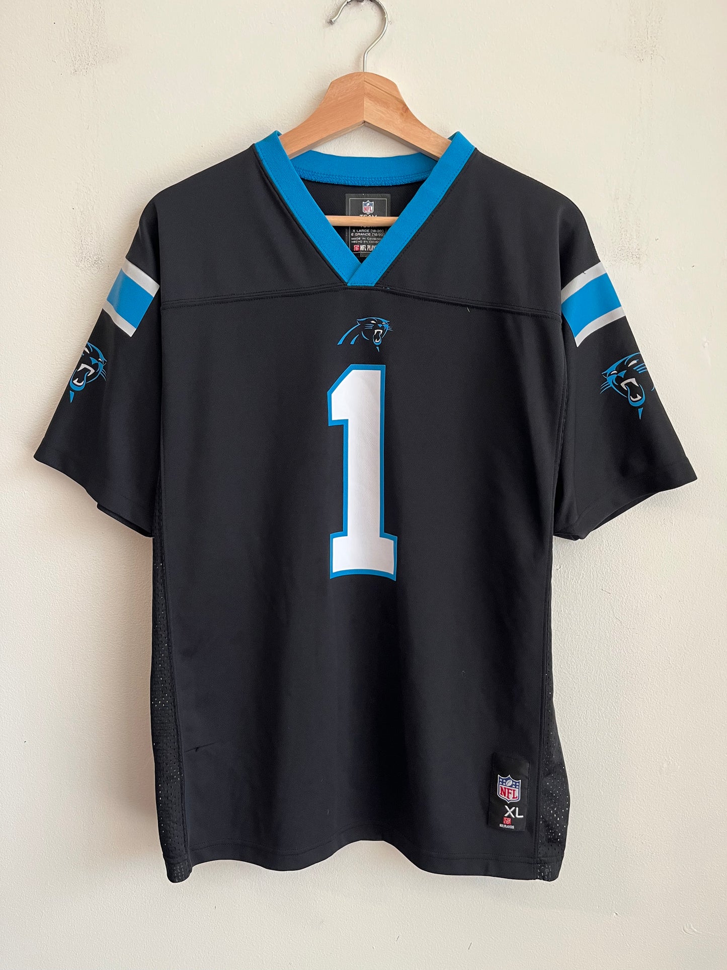 2010s Carolina Panthers Cam Newton NFL Players Jersey (Youth XL)