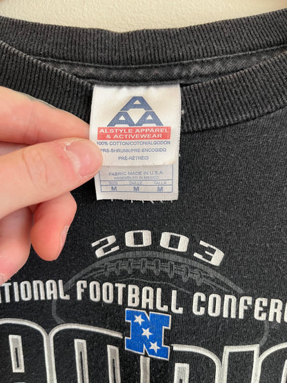 2003 Carolina Panthers Conference Champs Cat Scratch Long Sleeve Shirt (M)