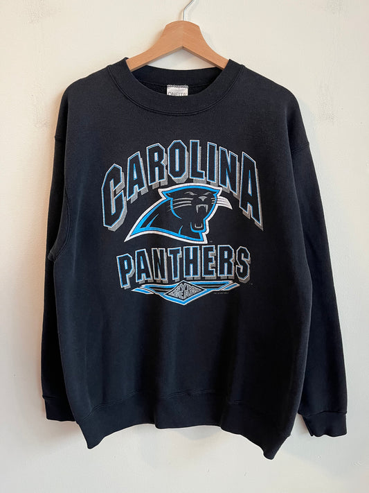 1993 Carolina Panthers Gym Gear Black Crewneck (L)