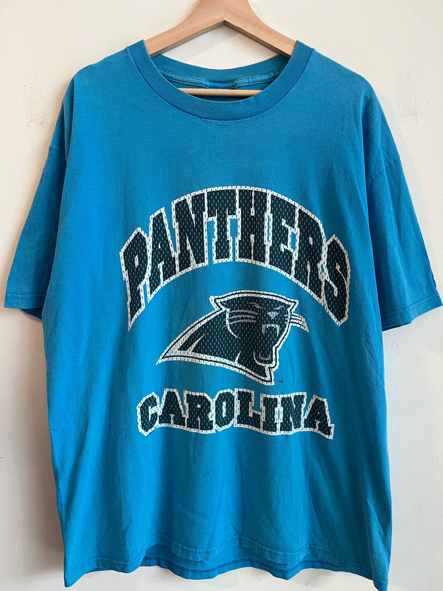 1996 Carolina Panthers Blue Patterned Tee (XL)
