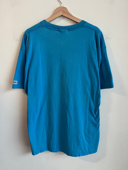 1996 Carolina Panthers Blue Patterned Tee (XL)