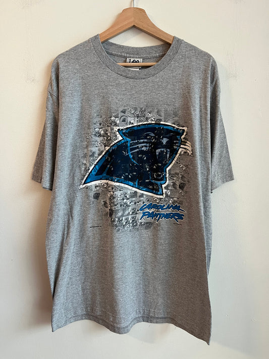 2000 Carolina Panthers Lee Flashback Helmet Tee (L)
