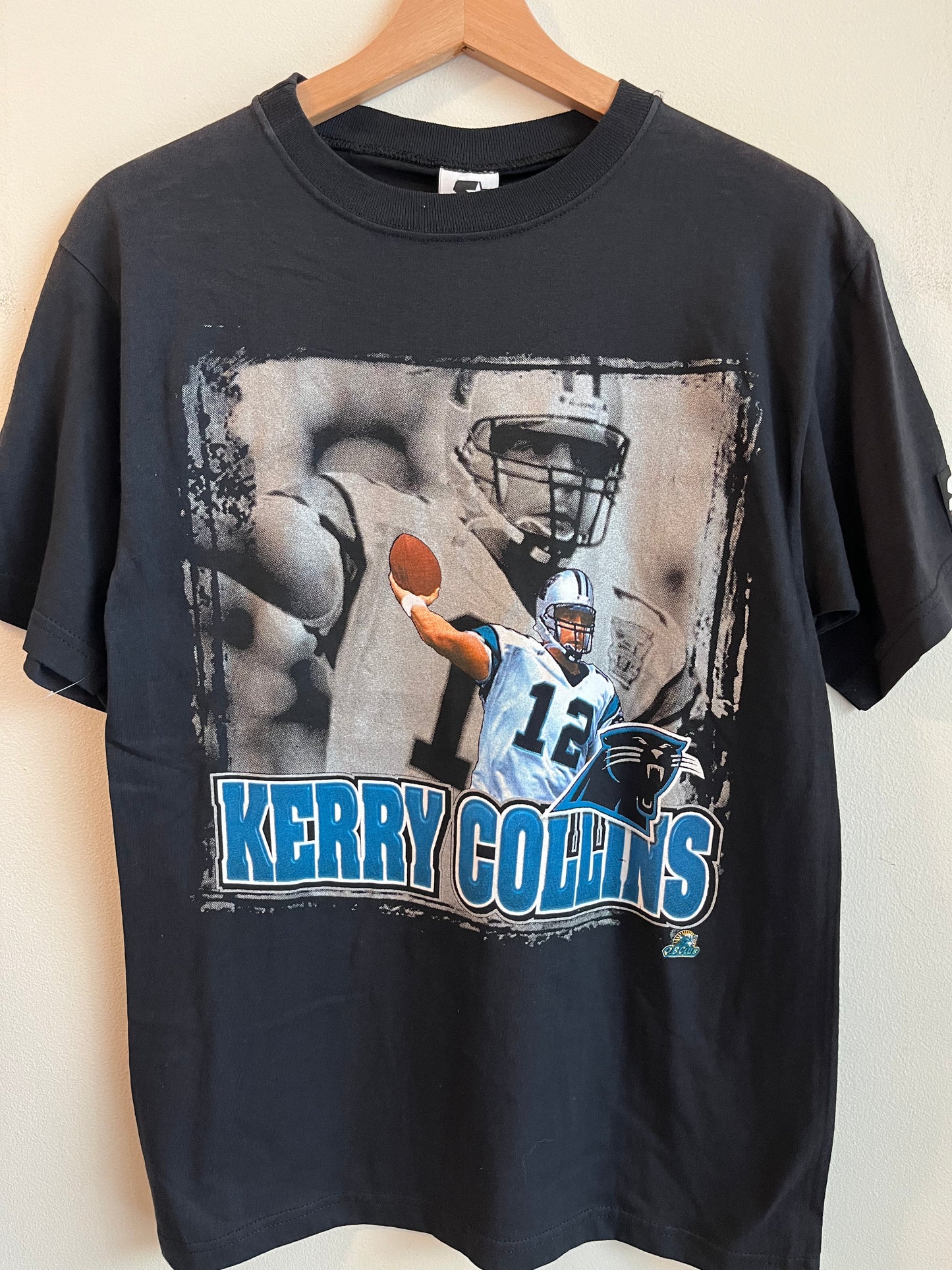 90s Carolina Panthers Kerry Collins Deadstock Starter Tee (Youth L)
