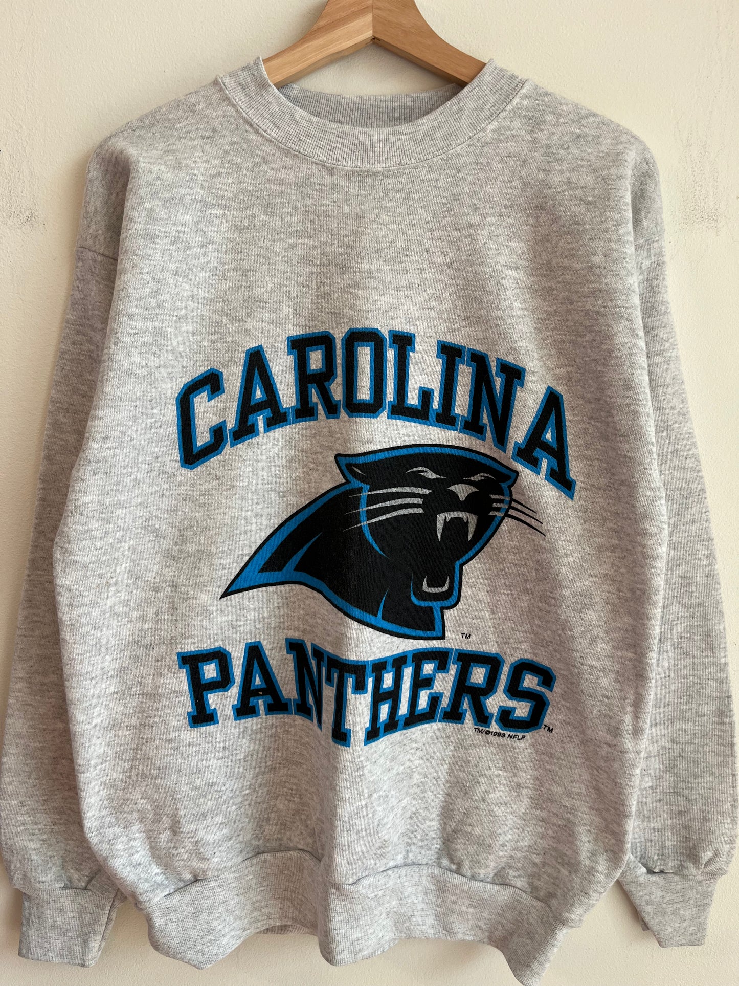 1993 Carolina Panthers Grey Competitor Crewneck (L)