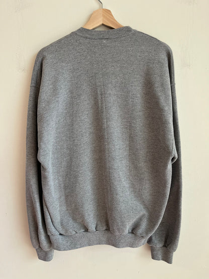 2003 Carolina Panthers Conference Champions Grey Crewneck (L)