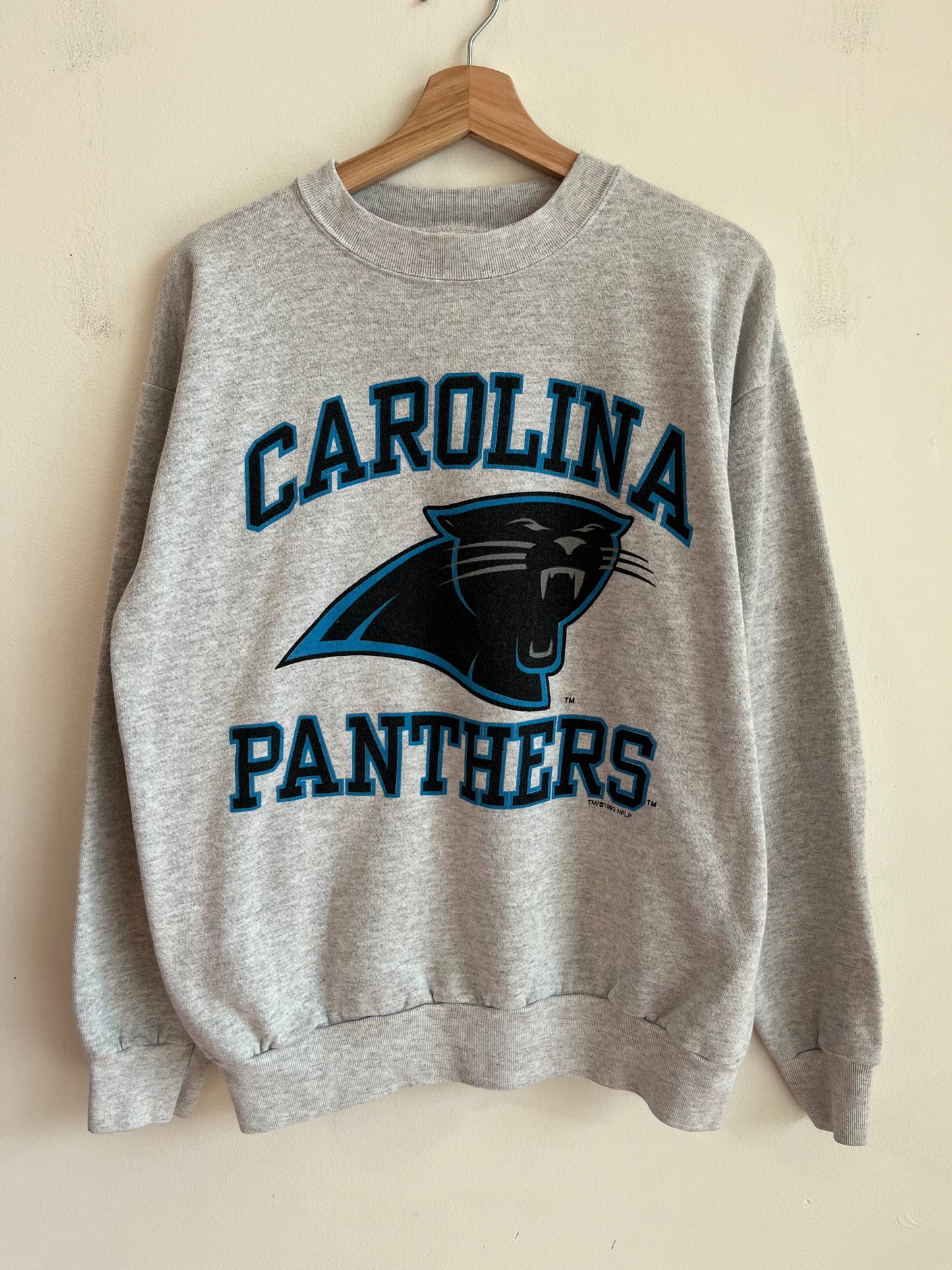 1993 Carolina Panthers Grey Competitor Crewneck (L)