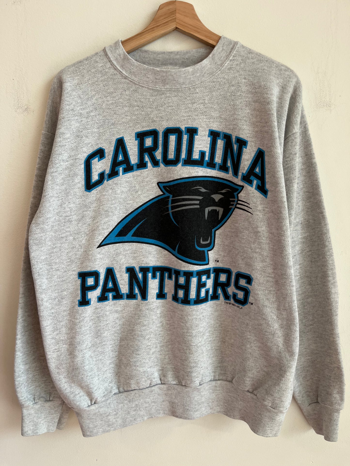 1993 Carolina Panthers Grey Competitor Crewneck (L)