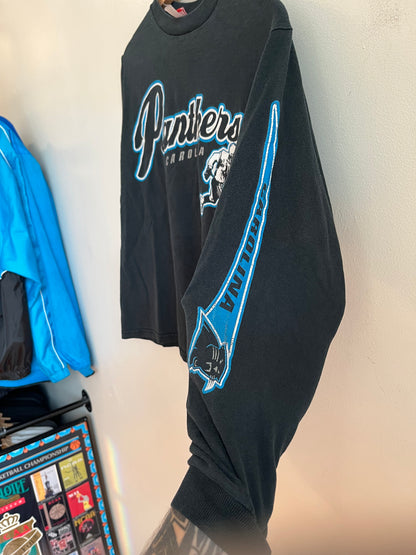 00s Carolina Panthers Long Sleeve NFL Shirt (Youth S)