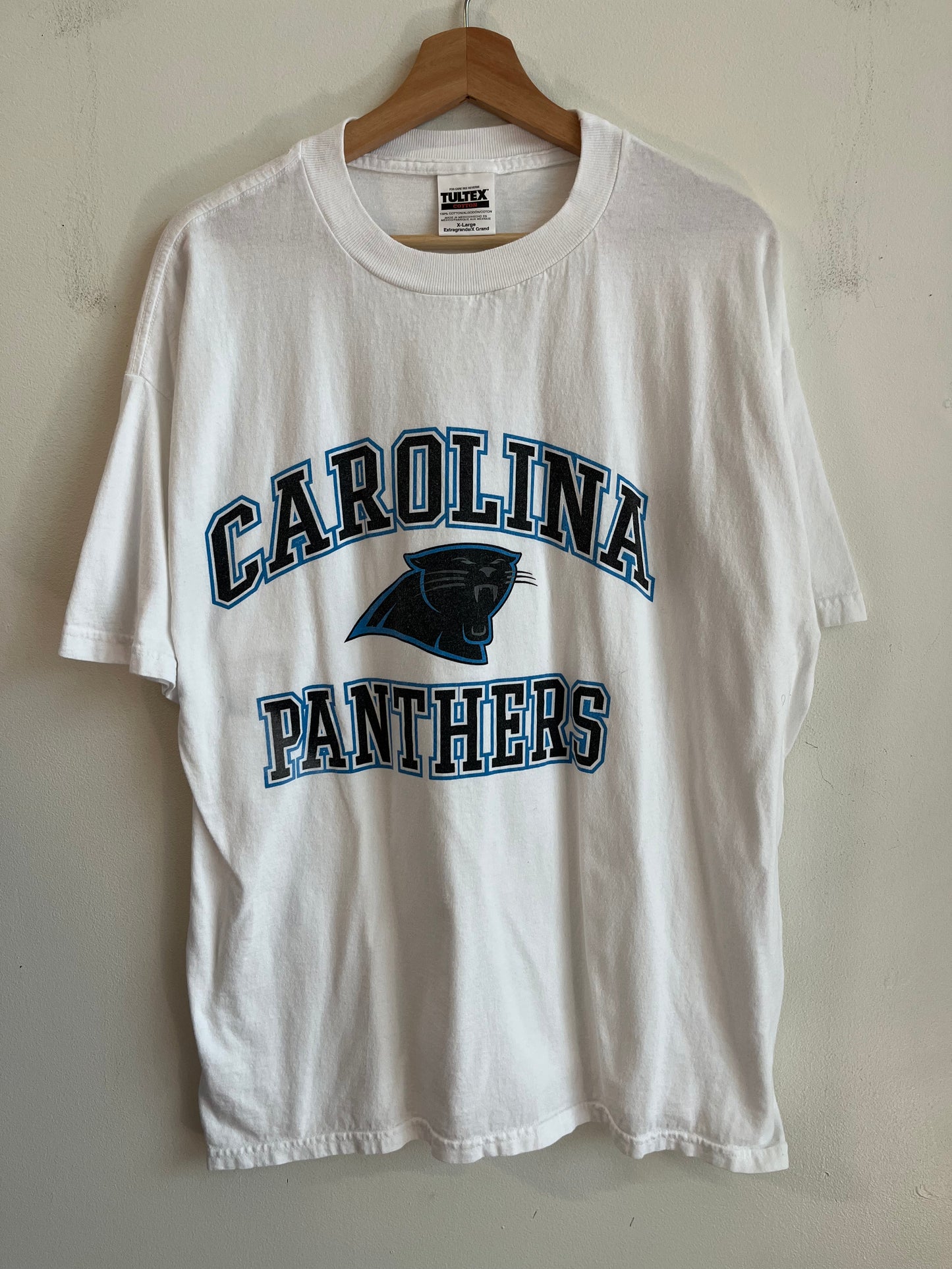 00s Carolina Panthers Tultex Spell Out Tee (XL)
