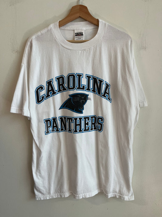 00s Carolina Panthers Tultex Spell Out Tee (XL)