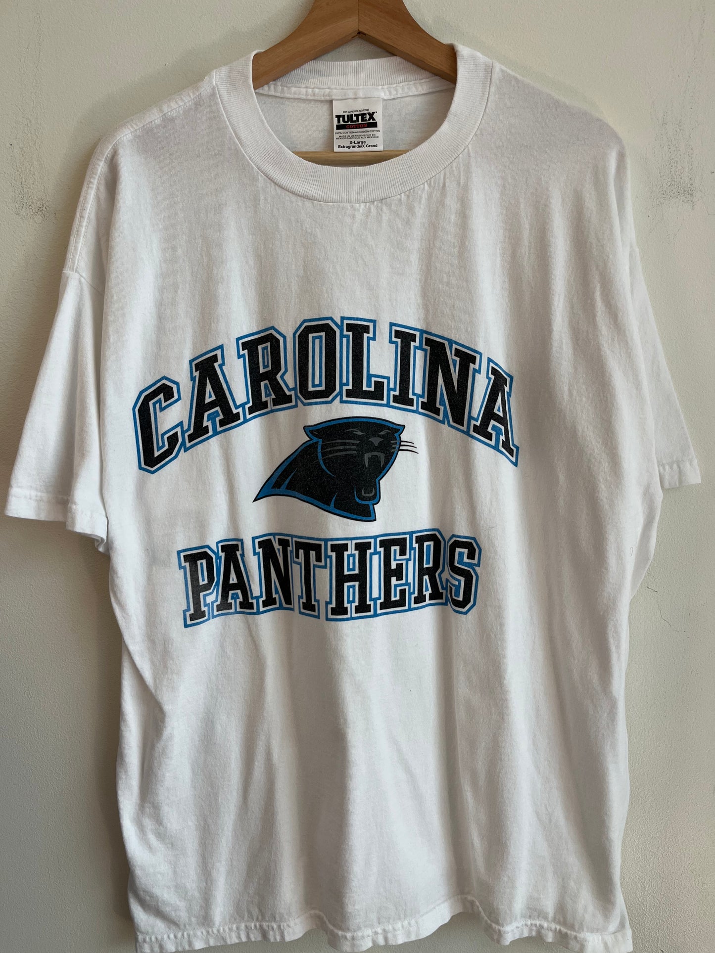 00s Carolina Panthers Tultex Spell Out Tee (XL)