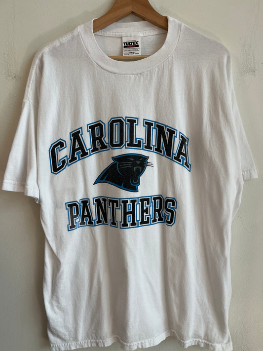 00s Carolina Panthers Tultex Spell Out Tee (XL)
