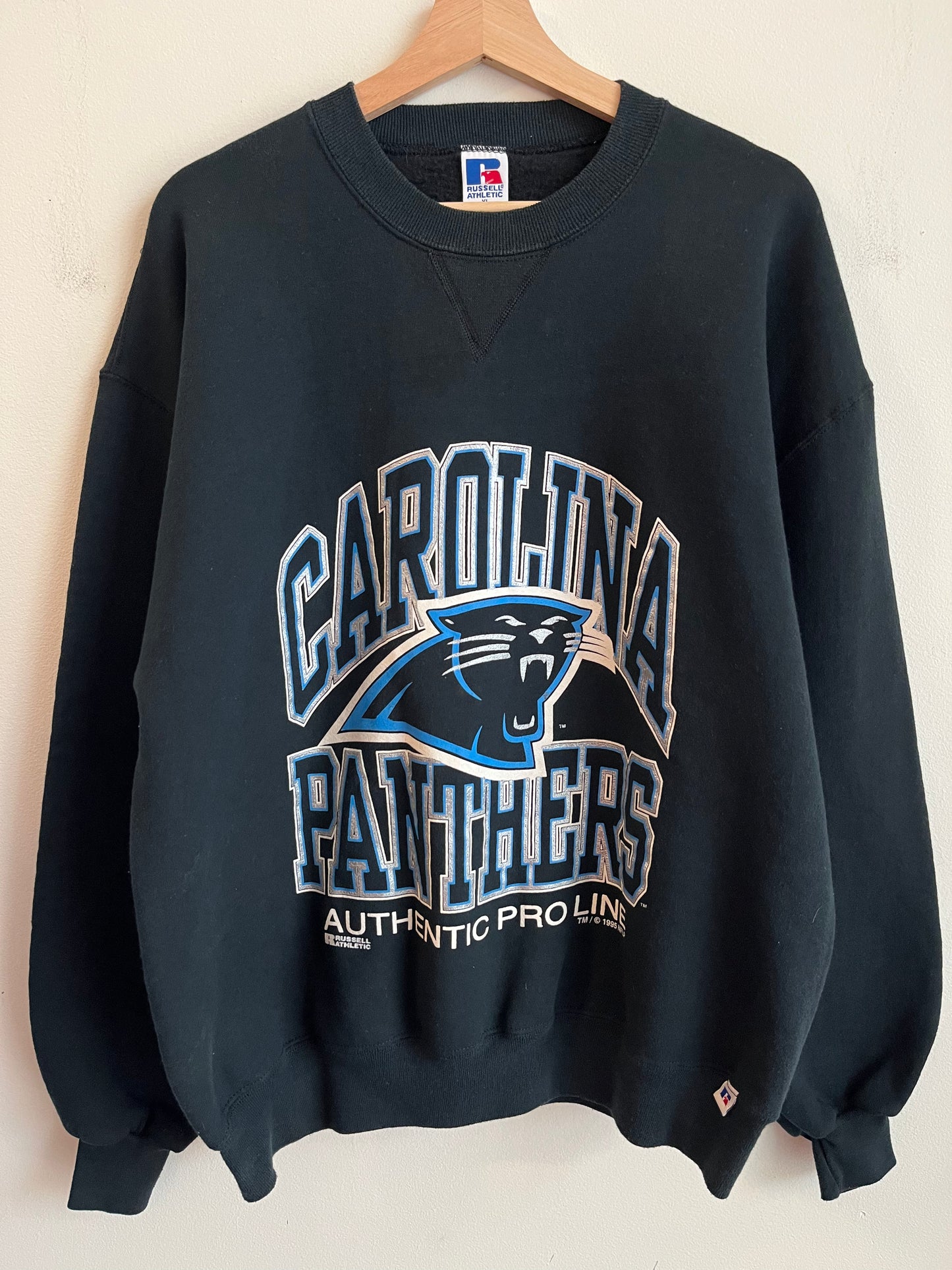 1995 Carolina Panthers Russell Athletics Pro Line Crewneck (XL)