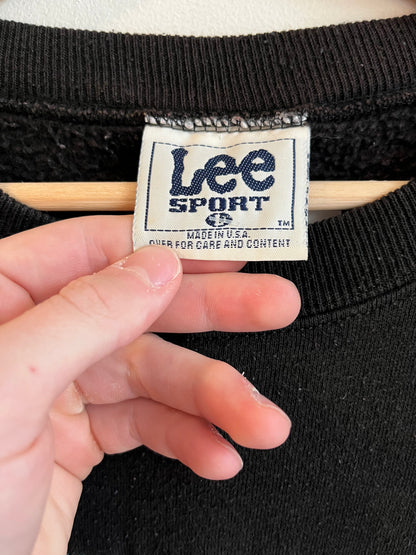 90s Carolina Panthers Embroidered Spell Out Lee Sports Crewneck (L)