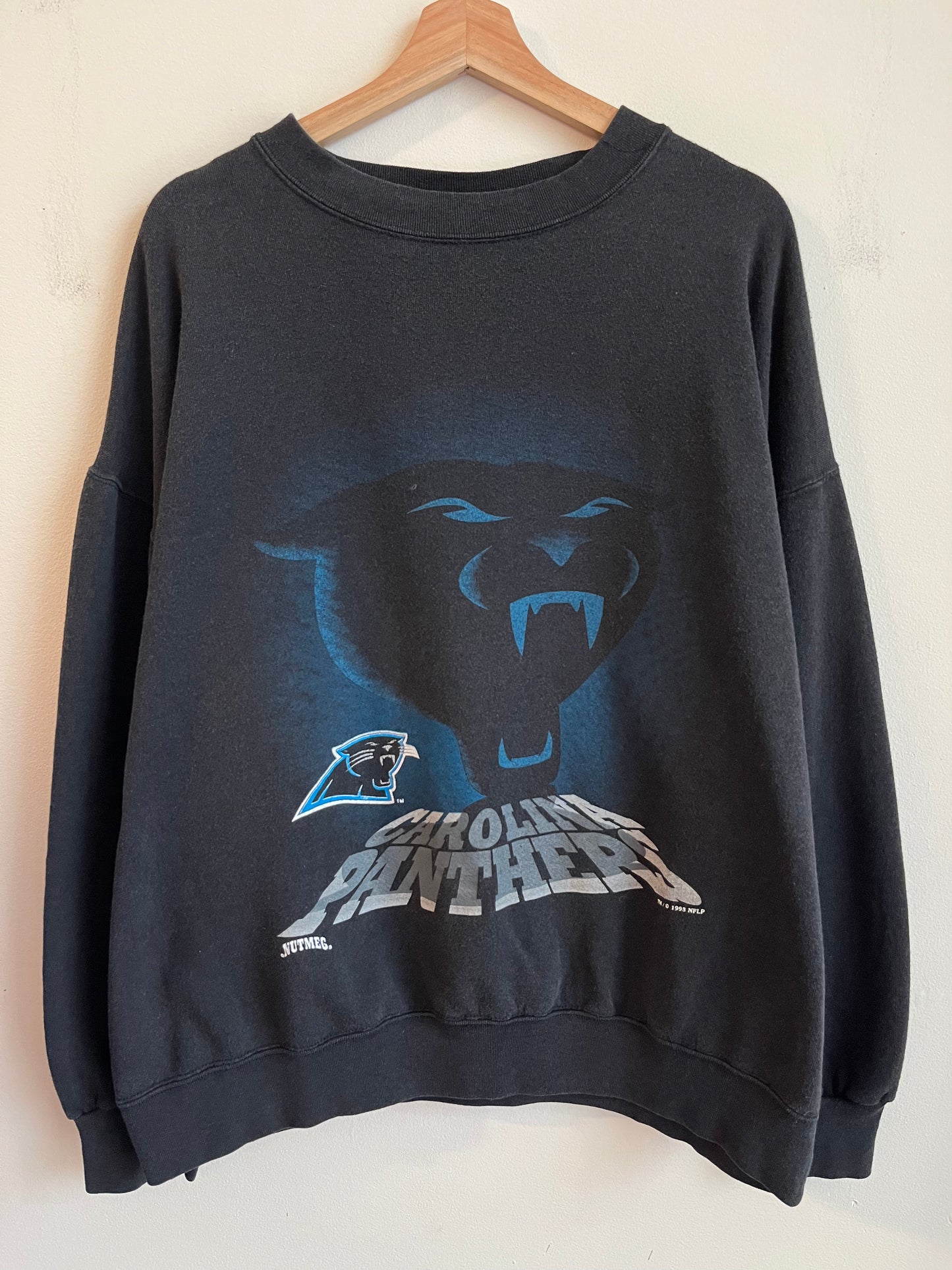 1993 Carolina Panthers Shadow Graphic Crewneck (XL)