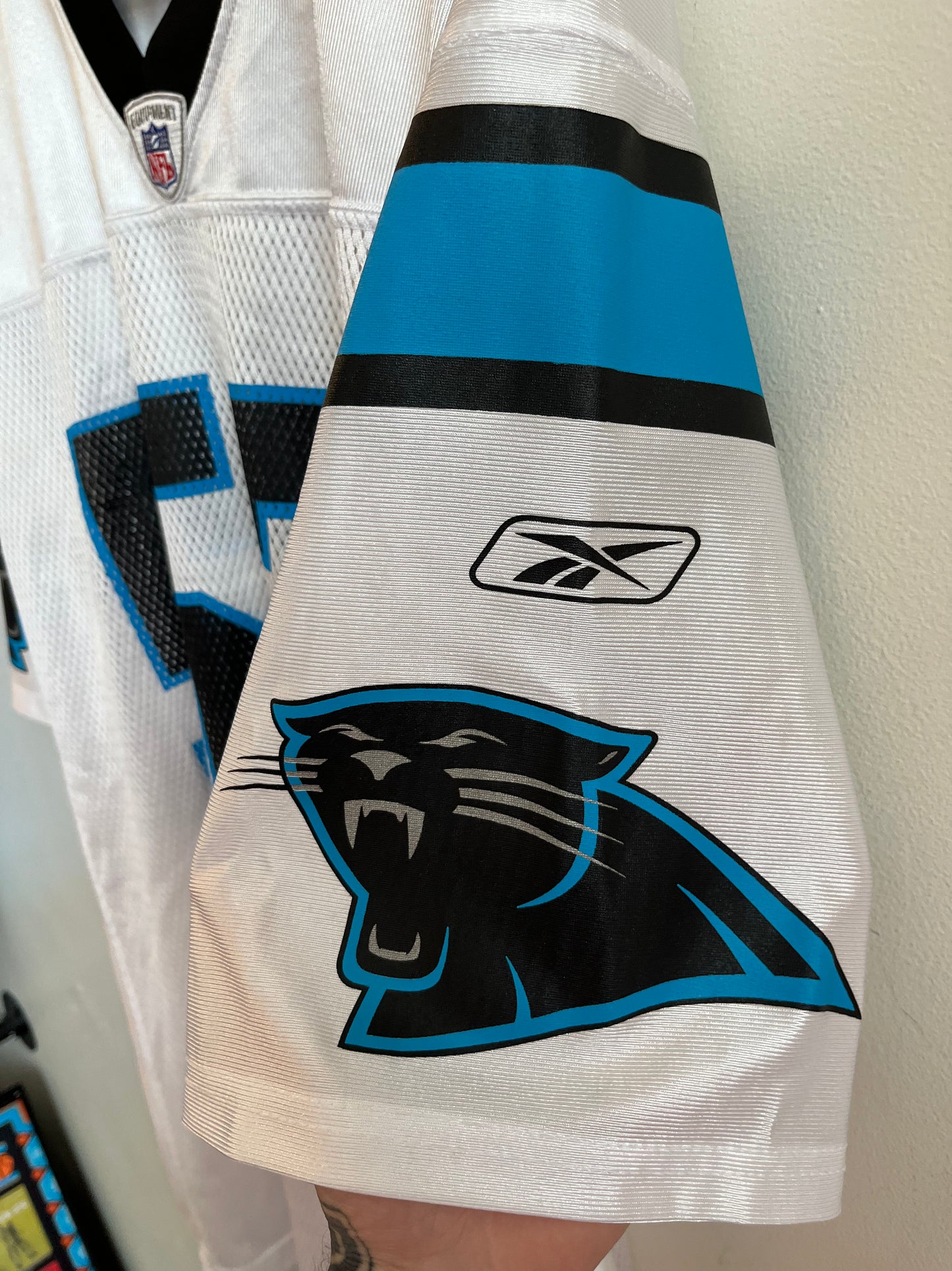 00s Carolina Panthers Jon Beason Away Jersey (XL)