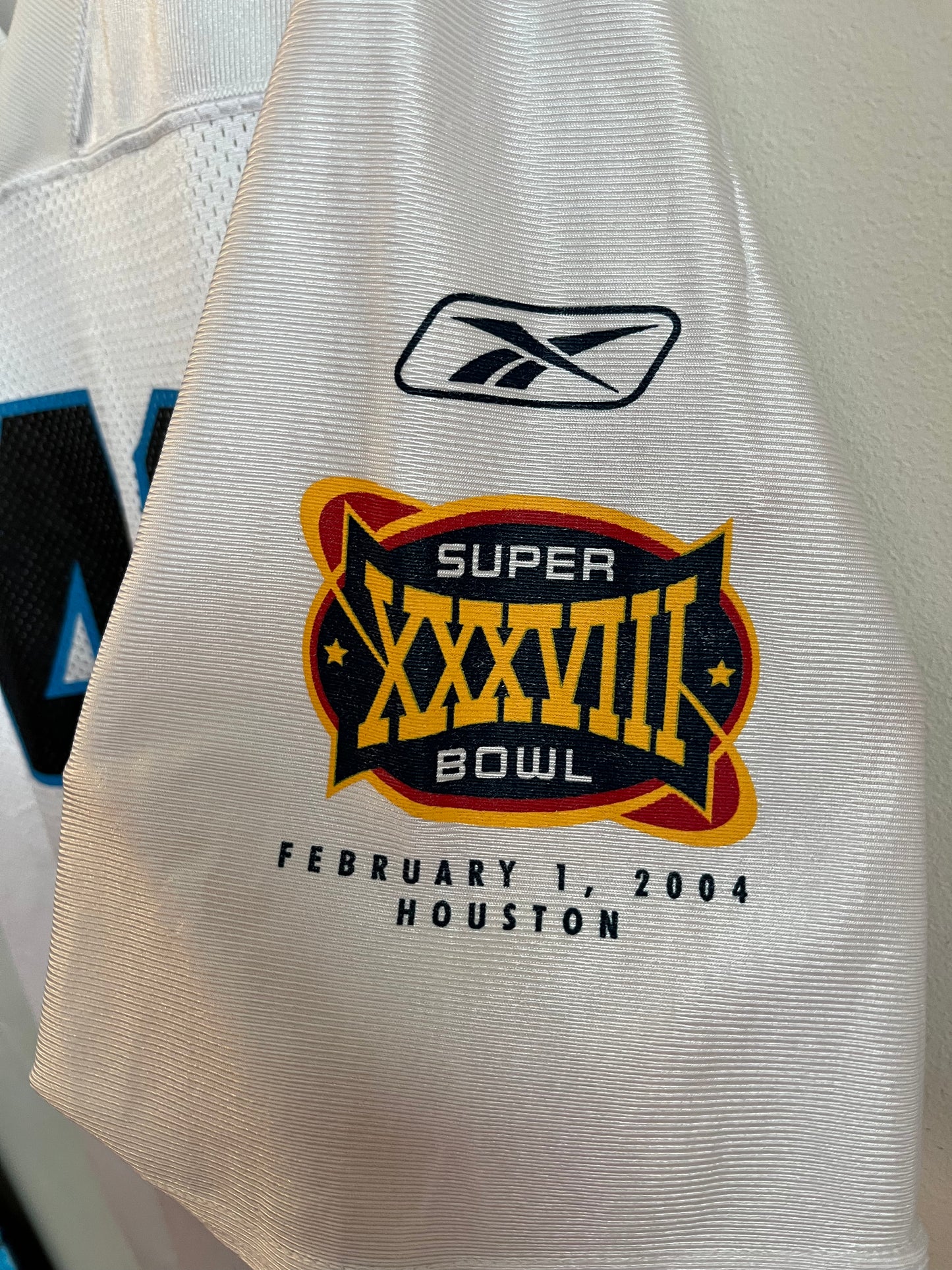 2003 Carolina Panthers Stephen Davis Super Bowl Away Jersey (L)