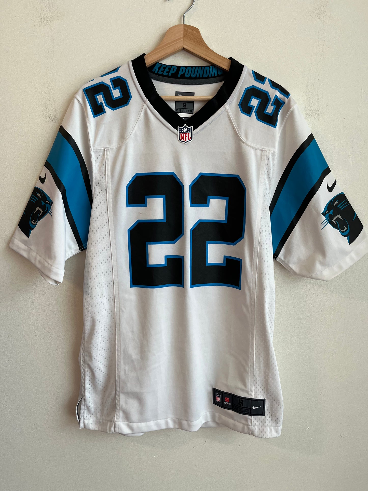 2010s Carolina Panthers Christian McCaffery Away Jersey (S)