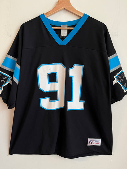 90s Carolina Panthers Kevin Greene Logo 7 Boxy Jersey (XL)