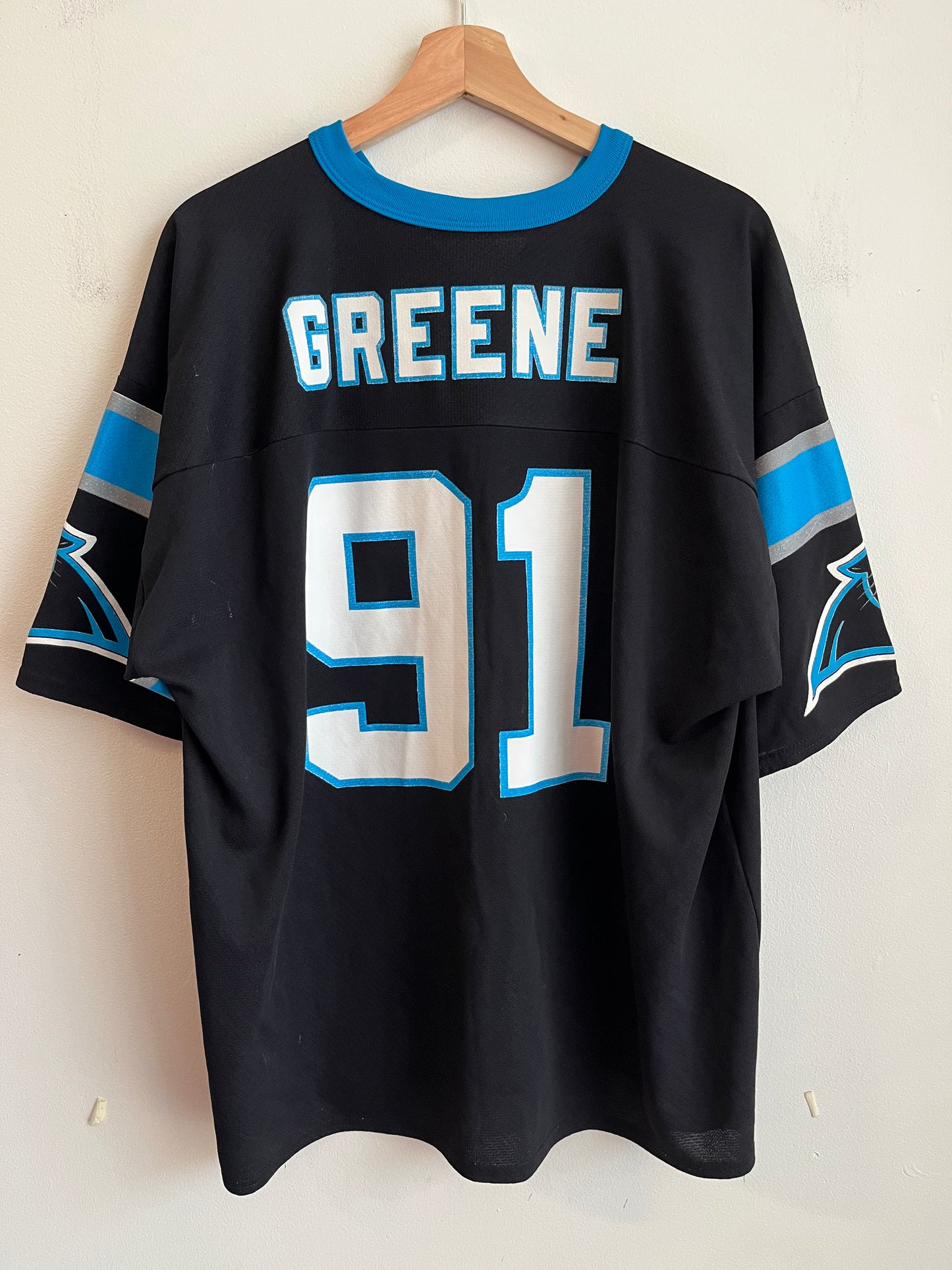 90s Carolina Panthers Kevin Greene Logo 7 Boxy Jersey (XL)