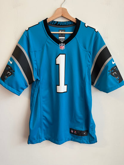 2010s Carolina Panthers Cam Newton Electric Blue Jersey (S)
