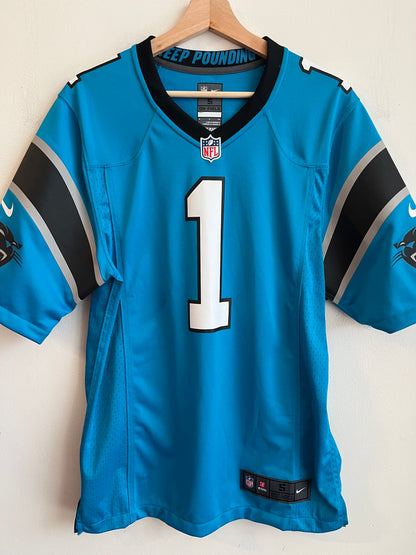 2010s Carolina Panthers Cam Newton Electric Blue Jersey (S)