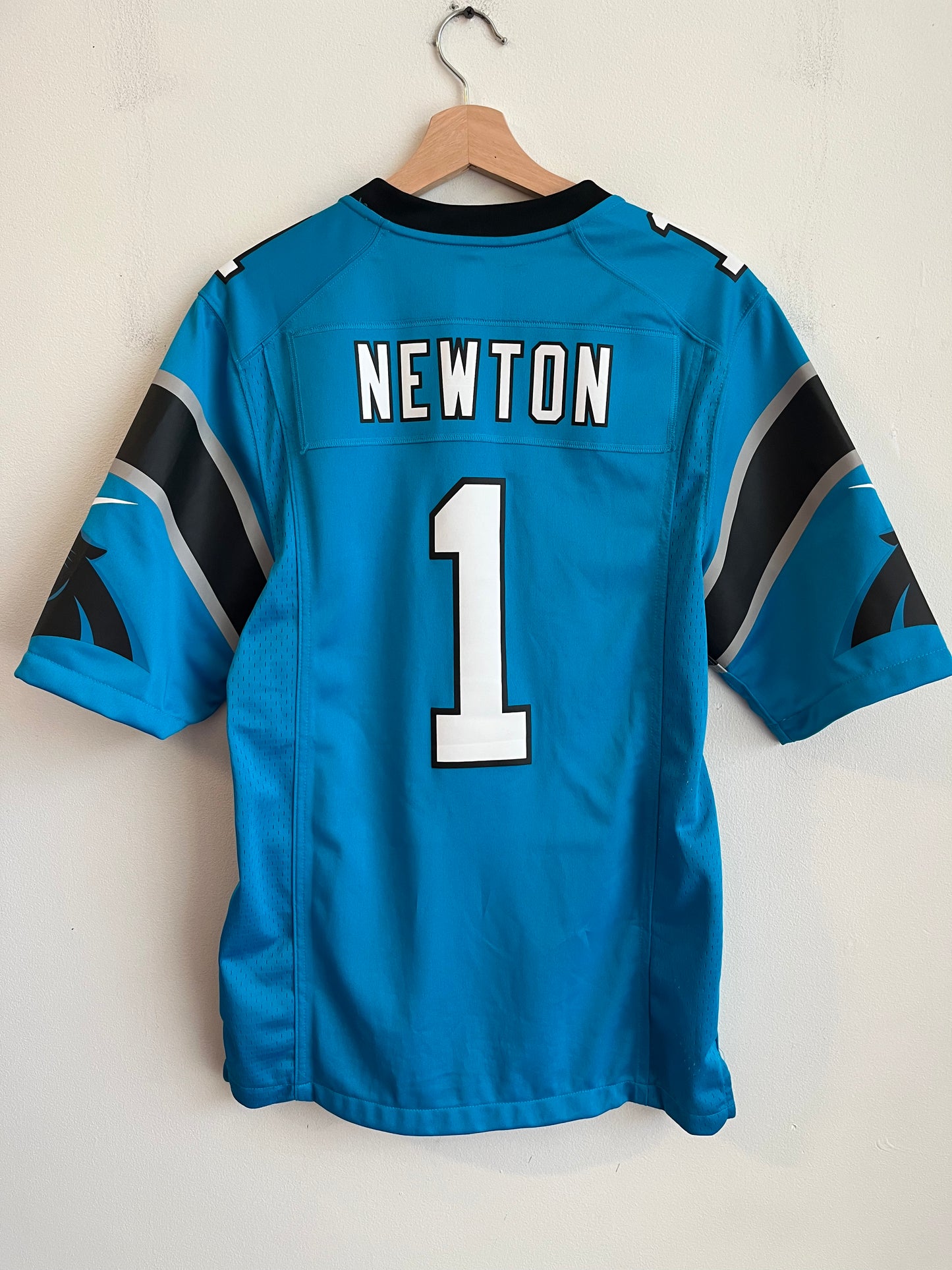 2010s Carolina Panthers Cam Newton Electric Blue Jersey (S)