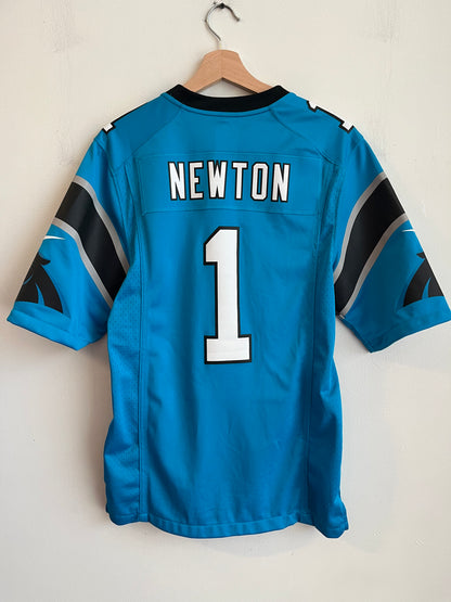 2010s Carolina Panthers Cam Newton Electric Blue Jersey (S)