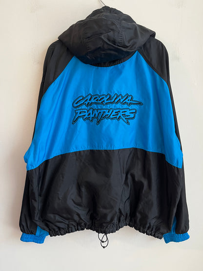 00s Carolina Panthers G-III Two Toned Cat Scratch Spell Out Reversible Jacket (XL)