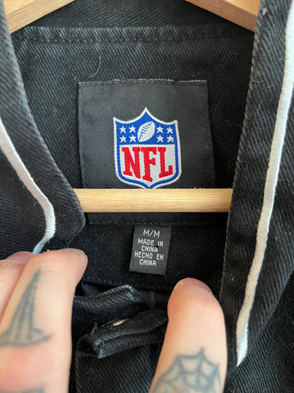 00s Oakland Raiders NFL Flame Racing Jacket (M)