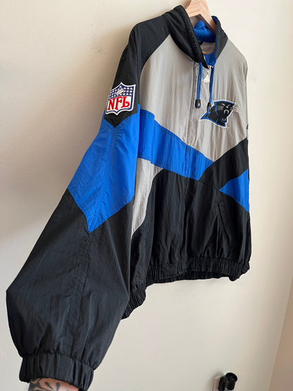 90s Carolina Panthers Apex One Multi-Colored Embroidered Logo Windbreaker (XL)