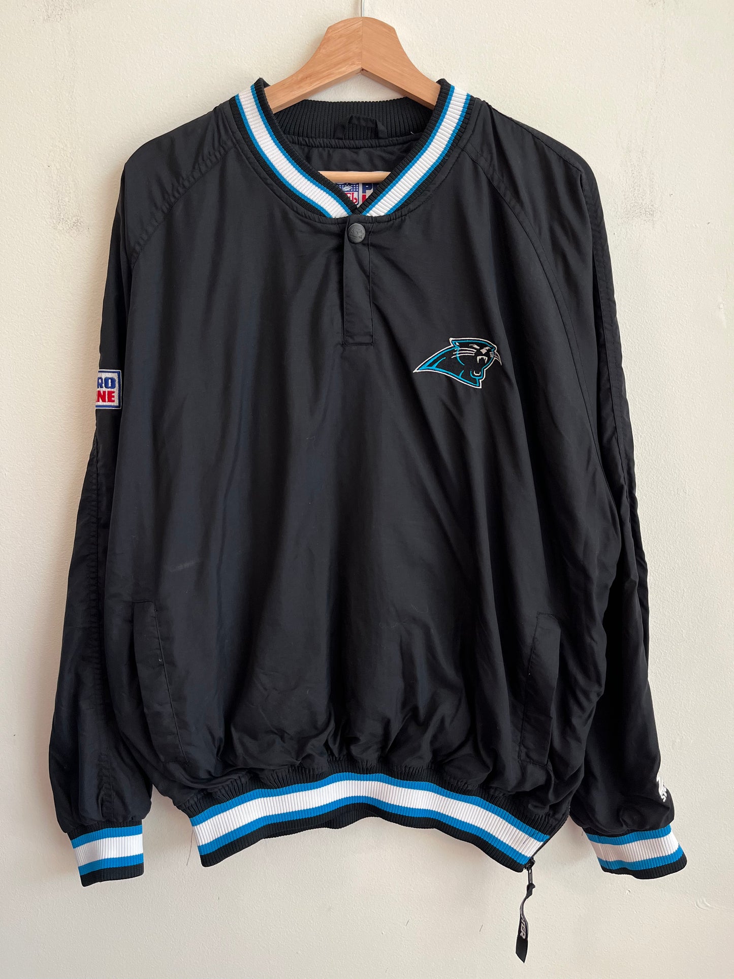 90s Carolina Panthers Starter Essential 1/4 Button Windbreaker (M)