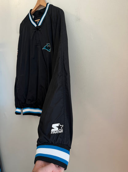 90s Carolina Panthers Starter Essential 1/4 Button Windbreaker (M)
