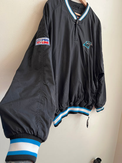 90s Carolina Panthers Starter Essential 1/4 Button Windbreaker (M)