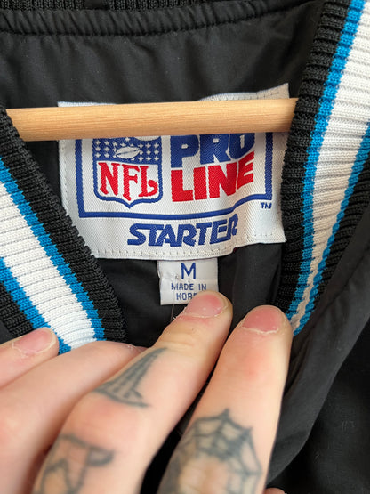 90s Carolina Panthers Starter Essential 1/4 Button Windbreaker (M)