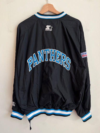 90s Carolina Panthers Starter Essential 1/4 Button Windbreaker (M)