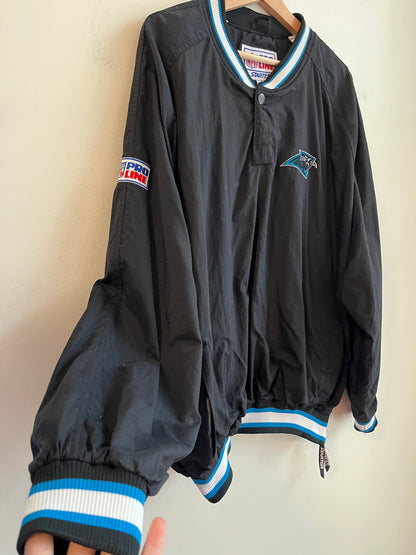 90s Carolina Panthers 1/4 Button Starter Spell Out Pro Line Windbreaker (XL)