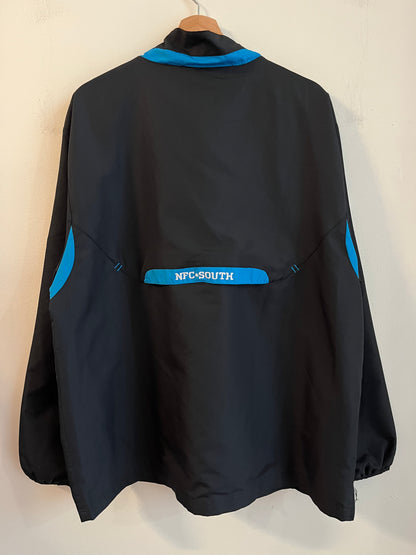 00s Carolina Panthers Reebok 1/4 Zip Spell Out Windbreaker (L)