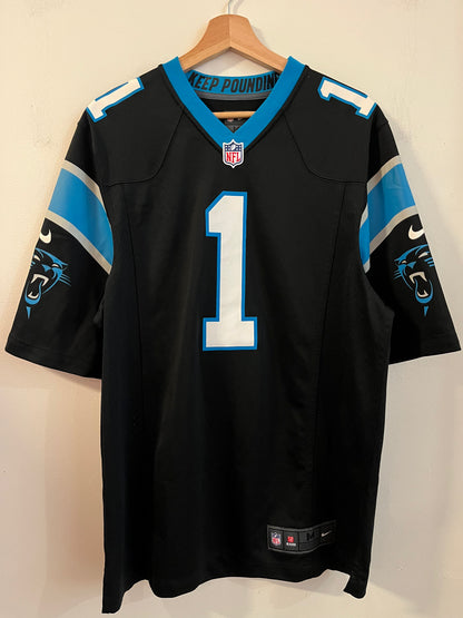 2012 Carolina Panthers Cam Newton Nike Home Jersey (M)