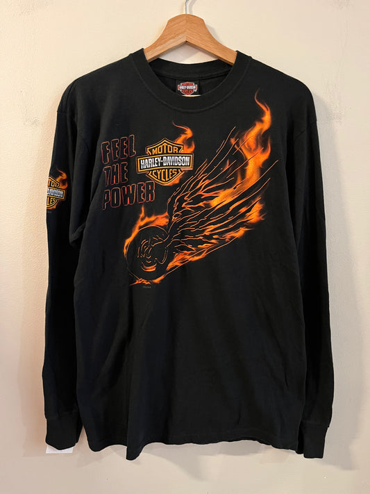 2012 Harley Davidson "Feel The Power" Long-Sleeve Shirt (M)